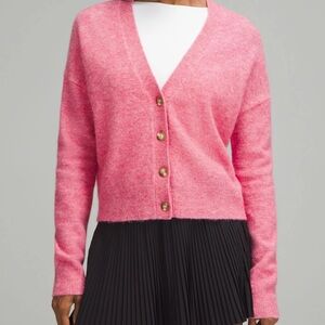 Lululemon Athletica Pink Cardigan Sweater